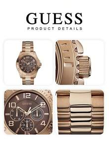 Guess BFF Multifunctional Brown Dial Rose Gold Steel Strap Ladies Watch - W0231L8 - Coffee Brown - View 6
