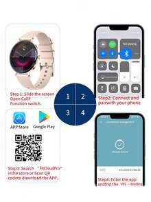 Reloj inteligente LIGE: con múltiples modos deportivos, temporizador de cámara, seguimiento del período, carátulas personalizables, pronóstico del tiempo, resistente al agua, reproducción de música, notificaciones de llamadas y mensajes, asistente de voz y seguimiento de actividad. Este reloj inteligente deportivo multifuncional es adecuado tanto para hombres como para mujeres. - Ver 10