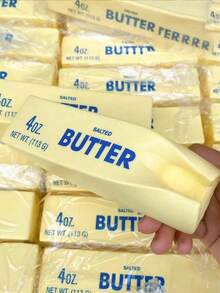 2pcs Soft Butter Stick Squishy Toys - Slow Rising Soft Cheese Sticks, Practical Joke Gifts, Stress Relief Toys, Perfect For Holidays, Birthdays And Parties - A - View 4