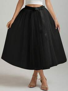 1 chiếc váy voan mỏng dài ngang gối có nơ, thích hợp cho cosplay, Halloween, dạ hội, tiệc tùng, váy dạ tiệc. - Nhiều màu - Xem 2