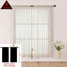 1/2 tấm rèm voan kẻ sọc phong cách Bohemian, chất liệu nhung jacquard màu xanh lá cây, kiểu may túi luồn thanh treo, mềm mại và nhẹ, chất liệu polyester, nhiều kích cỡ, phù hợp cho phòng ngủ, phòng tắm, phòng khách, nhà bếp, văn phòng, ký túc xá, tạo nên không gian trang trí nhà cửa tươi mới và dễ thương. - Nhiều màu - Xem 15