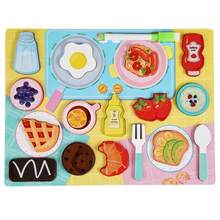 Kids Play Kitchen Realistic Wooden Vegetable & Fruit Cutting Toy Set, Parent-Child Interactive Game - Multicolor - View 13