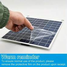 1pc Portable Solar Charger With USB Port, Compact Solar Charging Station For Camping, Hiking, Suitable For Smartphones, Tablets, Flashlights, Fans And More Outdoor Essentials - Black - View 10