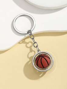New Arrival Sports Ball Keychains, DIY Handmade Rotating Basketball, Football, Baseball, Volleyball Keychains, World Cup Commemorative Small Gifts, Sports Style Car Key/Bag Decoration, Suitable For Daily Use, Gifts For Friends (Rotatable) Gifts For Mother, Father, Graduation, And Teacher - Multicolor - View 12