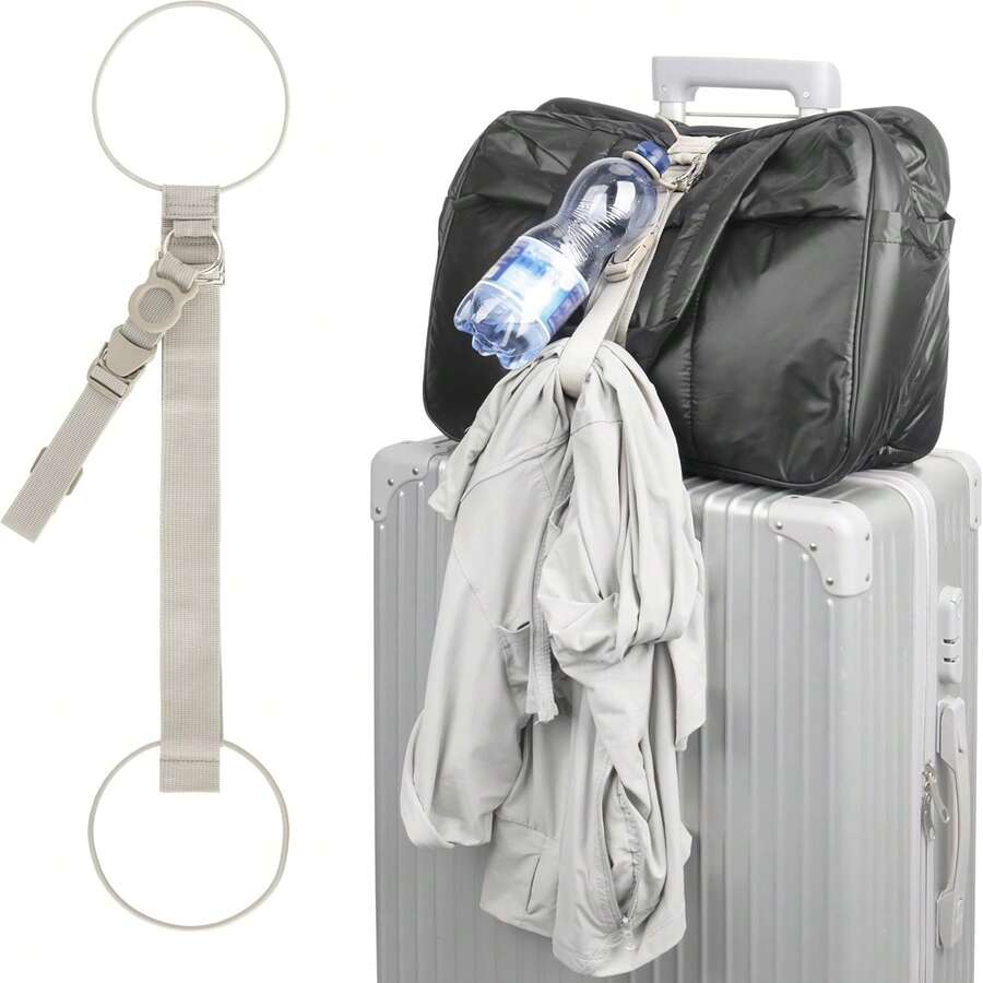 新款多功能行李挂钩，外置卡槽，背包行李带，旅行箱弹性带 - 多色 - 查看 1