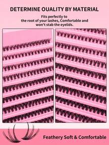 10 hàng 200 chùm mi giả, độ cứng 40D, mi giả cong tự nhiên, độ dài đơn, tự làm mi giả - Dễ sử dụng cho người mới bắt đầu & có thể tái sử dụng. - D - Xem 4