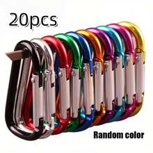 Móc khóa carabiner nhôm chịu lực cao, độ bền vượt trội, chống mài mòn, kẹp nhanh, móc an toàn cho bình nước ba lô ngoài trời, móc treo đa chức năng tiện dụng. - nhiều màu - Xem 14