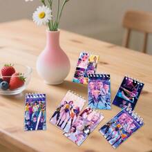 Hasbro 10PCS K-Pop Devil Hunters Notebook Hun-Trix Binder Anime Pattern Office Supplies Gifts 10*6cm - Multicolor - View 3