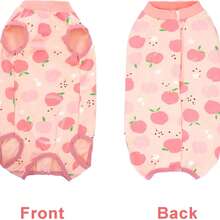 Traje de recuperación para perros PETCHIC, traje de viscosa para esterilización/castración, adecuado para perros machos y hembras, alternativa al rociador disuasivo, ropa protectora para condiciones de la piel (rosa) - Rosa - Ver 13
