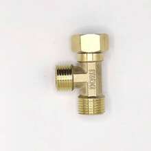 1/2 Inch Brass Fittings, Push-To-Connect Fitting Kit, Quick Connect Push-In Fittings, Suitable For PEX Copper Pipes And CPVC Pipes, Brass Elbow Tee, Brass Accessories - Common to Europe and America - View 8
