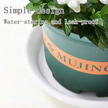 5pcs Round Plastic Planter Saucer Set, Durable Plant Trays For Indoor And Outdoor Pots, Easy To Clean, Waterproof, - Suitable For Most Plant Containers - A - View 4
