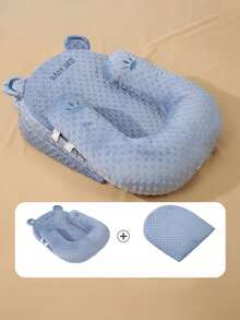 Set 3 Bantal Bayi Baru Lahir, Dapat Mengurangi Muntah, Alas Tidur Bayi yang Nyaman, Desain Baji untuk Refluks, Sarung Atas & Bawah yang Dapat Dilepas, Untuk Ranjang Bayi, Keranjang Bayi, Bayi Baru Lahir, Tidur Bersama Bayi - MultiWarna - View 7
