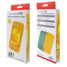 Silicone Case For Ninten Do Switch Lite, Anti-Slip Grip Protective Cover, Shockproof & Anti-Scratch Shell, Compatible With Nintendo Switch Lite (Yellow/Green/Grey) - View 8