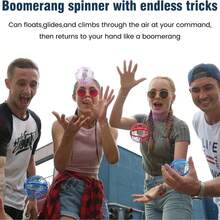 UFO Flying Ball Toy, Magic Hovering Ball, Boomerang, 360° Rotating Cosmic Ball, Flying Gyro, Hand-Controlled Mini Drone With LED Lights, Cool Toy Gift - Spherical - View 9