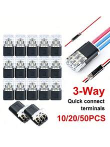 1/2/3 Pin Quick-Connect Terminal Electrical Connector Strip Terminal Car Wire Cable Connection Sealed Dustproof Wire Auto Wiring - D2 - View 2