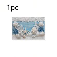 Fresh Ocean Shell Rectangular Placemats, Healing And Romantic With A Coastal Vacation Vibe, Are Available In 1PC, 2Pcs, 4Pcs, 6Pcs, 8Pcs And 300Pcs Packs, Measuring 18*11.81 Inches (45*30 Cm). Made Of 100% Polyester Fabric, They Are Machine-Washable, Hand-Washable Or Dry-Cleanable. - Multicolor - View 20