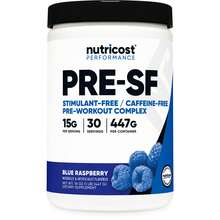 Nutricost Stimulant Free Pre-Workout, 30 Servings (Blue Raspberry) - Caffeine Free, Non-GMO, Gluten Free - 藍莓 - 查看 1