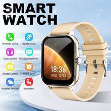 Đồng hồ thông minh thời thượng năm 2024 với màn hình cảm ứng HD 1.83 inch, thông báo cuộc gọi và tin nhắn - Tương thích với iPhone và Android, dây đeo silicon, sạc USB. - Nhiều màu - Xem 13