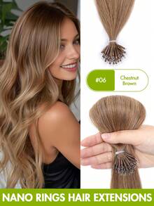 Tóc nối Nano Ring bằng tóc thật Remy, dài 12-22 inch, không đường nối, hạt nhỏ li ti, thẳng tự nhiên, vô hình, thích hợp cho phụ nữ dự tiệc cưới, kỷ niệm, tốt nghiệp, dạ hội, tiệc tối, quà tặng chuyên nghiệp tại salon, quà tặng ngày Valentine, phong cách Y2K. - Nhiều màu - Xem 48
