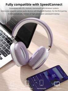 Adjustable Wireless Headphones, Over-Ear, Noise Cancelling, Foldable, Suitable For Gaming, Music, Study And Daily Use - View 7