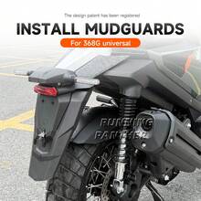 Tấm chắn bùn sau mở rộng chống nước bắn, chống bụi bẩn cho xe ZONTES 368G, có thể gắn biển số. - A - Xem 4