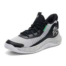 Under Armour Unisex Basketball Shoes CURRY 3Z7 Outdoor Casual Comfortable Basketball Shoes 3026622-002 - Black/white - View 3