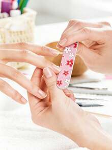 5pcs/20pcs/50pcs-Assorted Mini Nail Files 180 Grit-Double-Sided Disposable Nail Files, Suitable For Natural Nails And Manicure Sets. - Multicolor - View 3