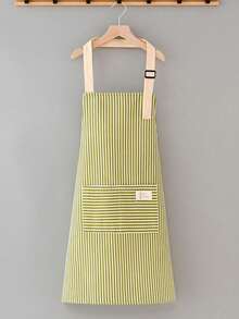 Delantal - Delantal de cocina simple y de moda para trabajar, con patrón de rayas, resistente al aceite para el hogar - Multicolor - Ver 4