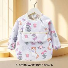 婴儿连帽喂食连衣裙 防水双面婴儿围兜 婴儿喂食围兜 超柔软防水婴儿喂食围裙 - 彩色 - 查看 27