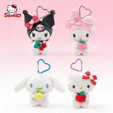 三丽鸥水果派对系列毛绒挂件，简约线条设计，可爱包包挂饰，三丽鸥粉丝的完美礼物 - 彩色 - 查看 1