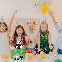 Giant Panda-Themed Cash Box Happy Birthday Card And 50 Transparent Bags Surprise Cash Box Cash Box Is Suitable For Birthday Celebration Events Party Box - View 6