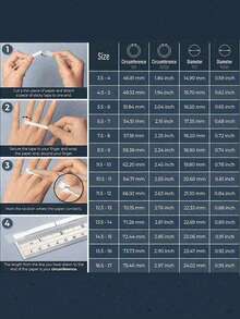 1 chiếc nhẫn nữ sang trọng hình bầu dục đính kim cương toàn phần, thiết kế độc đáo, nhẫn cưới, món quà hoàn hảo dành cho người yêu nhân dịp tốt nghiệp, tựu trường, đám cưới, Ngày Valentine, Ngày của Mẹ. - trắng - Xem 4
