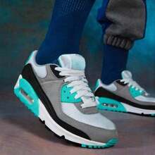 Men's 90 Sneakers - Modern, Stylish, Casual, Ideal For Gym, Walking, And Various Colors - 綠色 - 查看 3