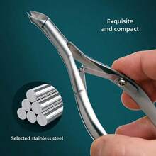 Bassion Nail Clippers Manicure Tools Stainless Steel Cuticle Trimmer Precise Nail Care - Silver - View 9