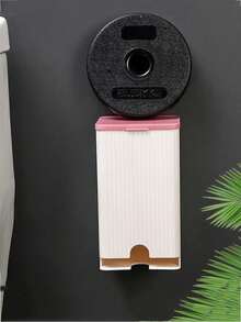 Hộp đựng băng vệ sinh và giấy vệ sinh treo tường phòng tắm, hộp đựng kiểu ngăn kéo dùng để đựng băng vệ sinh, khăn giấy, tăm bông, hộp đựng đồ nhỏ đa chức năng có nắp lật chống bụi. - trắng - Xem 4