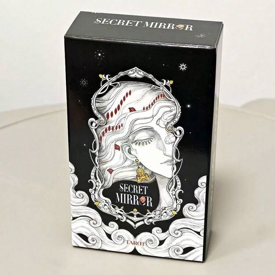 (1pc) Self-Discovery Card Deck, Family Gathering Board Game, Inspiring Conversation Starter Props For Social Interaction, Parties, Classroom Activities - Black and White - View 1