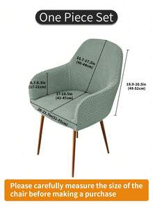 1 chiếc bọc ghế co giãn cao, sọc cong, màu trơn, chống bụi, phủ kín toàn bộ ghế, thích hợp cho khách sạn, nhà hàng, phòng khách, phòng học, sử dụng hàng ngày. - Nhiều màu - Xem 3