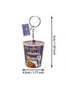 1PC Netflix Officially Licensed Squishy Keychain Anime Figurines PU Material Soft Stress-Relieving Decorations Collectible Gift For Fans Unique Decor Accessory Birthday Christmas Gift - Multicolor - View 3
