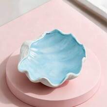 3pcs Decorative Ceramic Jewelry Tray Set, Shell & Starfish Shaped Dishes, Ceramic Ring & Earring Holder Organizer, Ocean Theme Decor Plate For Rings, Earrings, Necklaces, Bracelets, Watches, Keys, Suitable For Bathroom, Bedroom, Office, Home Decor - Multicolor - View 10