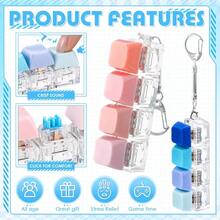 1/2/3/4Pcs Keyboard Adult Fidget Toy Clicker Toy 4-In-1 Keyboard Fidget Keychain Cube Mechanical Key Button Clicker Stress Relief Gift For Office School Home To Pass The Time,Perfect For All Ages,Suitable As Gifts Or Party Favors,Suitable For Birthdays, Holidays, Parties, Hobbies, Collectibles, Party Supplies(Random Colors) - Nhiều màu - Xem 3