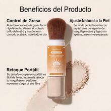 Polvo Fijador Mineral | Protección UV 50+ | Matte, Oil-Control, Fijación Perfecta, No White Cast, Waterproof, Sweatproof, Pore Minimizer, Fácil De Retocar - Mate - Ver 5