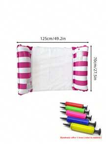 2 chiếc võng nằm thư giãn bơm hơi dành cho người lớn - Chất liệu PVC bền, phao bơi bơm hơi có thể gấp gọn, họa tiết sọc, thích hợp cho tiệc bể bơi và quà tặng mùa hè. - Nhiều màu - Xem 15