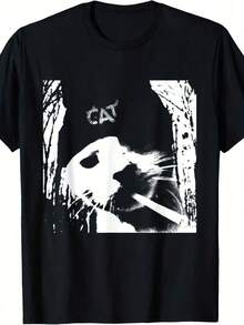 Capricorn Zodiac T-Shirt - Blue and White - View 1
