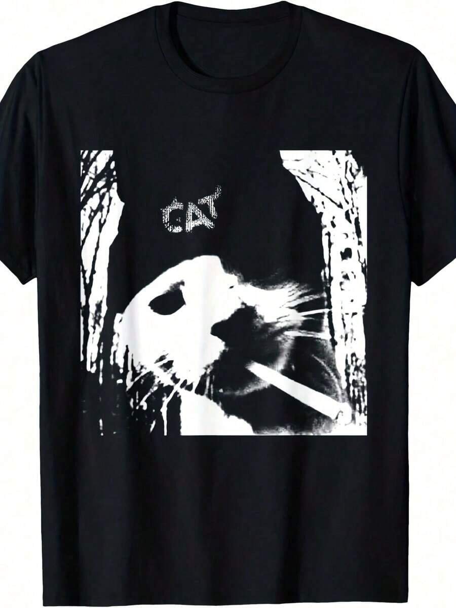 Capricorn Zodiac T-Shirt - Blue and White - View 1
