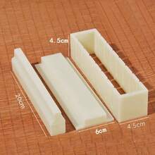1 Set 3pcs Sushi Mold Tools, Nori Seaweed Rice Ball Mold, Sushi Roll Making Kit - View 6