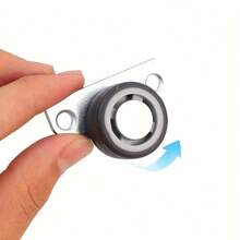 12个耐用静音抽屉家具脚轮，4个静音轮+8个螺丝，1.25英寸侧装式，金属表面工业平底，现代美学 - A - 查看 4