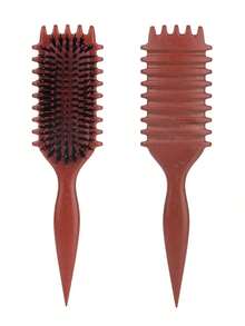 2035 Curl Define Brush Curling Hair Styling Comb - Unisex, Easily Comb And Create Perfect Curls For 2A To 4C Hair Types, Reduces Frizz, Suitable For Wet Or Dry Hair, Hair Styling Kit For Barber Salon Beauty Travel Essential Hair Products,Hair Cares,Hair Accessories - 紅色 - 查看 13
