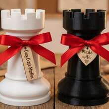 1pc Creative Chess Piece Pen Holder, Black & White Color Options, PET Material, Open-Style Stationery Organizer, Retro Luxury Vibe, Suitable For Office Desk, Study, Students And Professionals Office Desk Desk Office Supplies Office Accessories - Multicolor - View 6