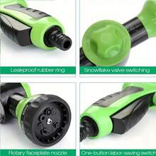 3/4英寸铜质美标接头可伸缩花园软管 - 适用于屋顶冷却、洗车、园艺用水 - 配有欧标接头 - 3倍可伸缩 - A - 查看 5