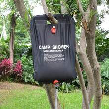 1pc 5 Gallon/20L Camping Shower Bag, Portable Shower Bag With Detachable Hose And On/Off Shower Head, Suitable For Camping, Beach, Swimming And Outdoor Travel - Black - View 7